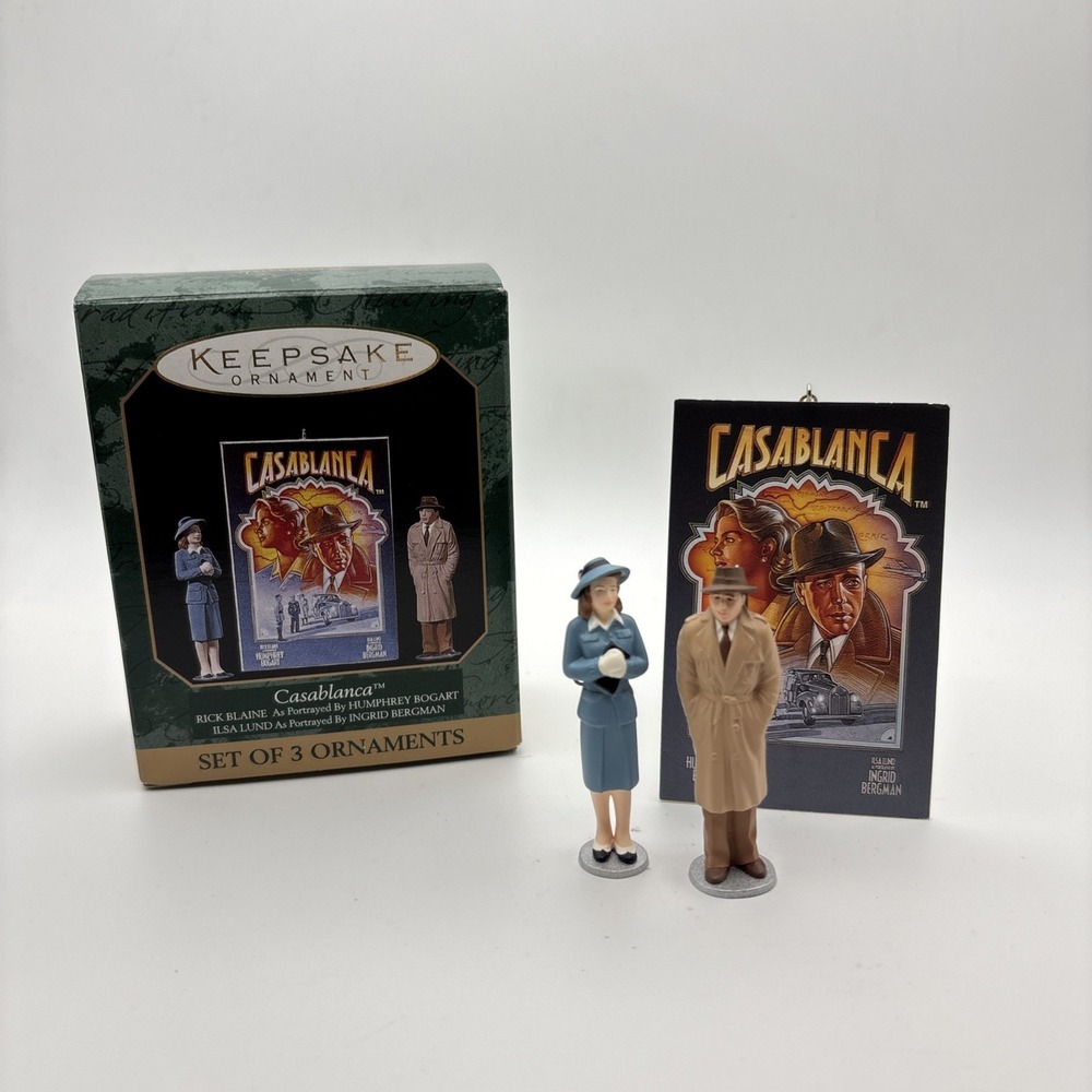 Hallmark Keepsake~ 1997 ~ "Casablanca" set of 3 miniature ornaments Handcrafted
